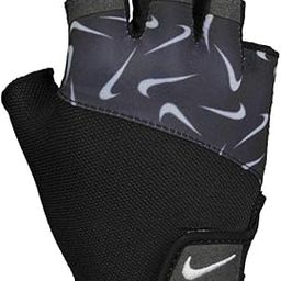 Nike W Gym Essential FG Printed Fitness Gloves (Black/Black/White, Size : M)-17