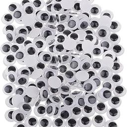 CALANDIS™ Self-Adhesive Wiggle Eyes Scrapbooking Kid Crafts Moving Eyes 10mm 200pieces | Wiggle Eyes | Crafting Pieces | Multi-Purpose Craft Supplies-image-5