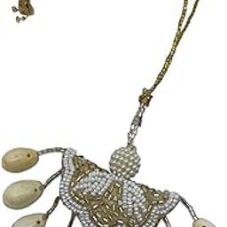 Tassel & Pearl With Sea Shell Layer Thread Latkan for Happy Raksha Bandhan Festival | Lumba Rakhi Online for Bhabhi | Thread Lumba Rakhi for Sister in Law-image-72