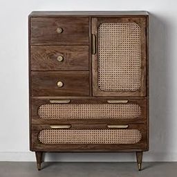 Madwoodk Sheesham Wood Chest of Cabinet Including 1 Doors & 5 Drawers | Dressers & Trunk | Honey Oak Finish | for Home & Office Storage | Functional & Stylish Furniture Piece-image-84