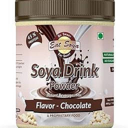 Eat Soya...BE SMART EAT SMART Instant Soy Drink Powder Chocolate Flavor 400 g (Sugar Free) Vegan - Non GMO - 45% Protein-11