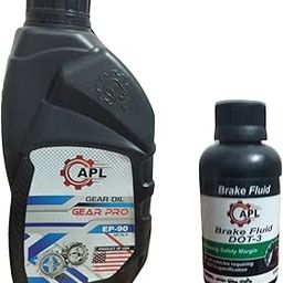 APL MAXPRO Gear Pro EP-90 Gear Oil – API GL-4 Heavy Duty Gear Lubricant for Cars, Trucks & Commercial Vehicles Smooth Transmission & Long Gear Life 1 Litre (Free DOT-3 Brake Fluid)-image-72