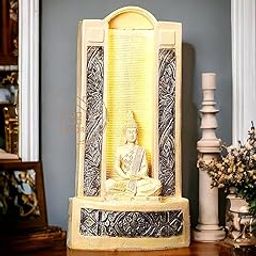 Swarnhouse 4ft Buddha Water Fountain for Home, Office, Garden Decor, Housewarming Item, Home Decor Water Fountain Indoor (Premium Article 3)-image-114