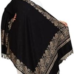acrylic self design women shawl (black)-image-102