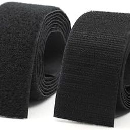 Sid 1 Meter Length 4 Inch (100mm) Width Black Hook and Loop Fastener Tape, Non Adhesive Sew-on Fastener Tape roll Strips, Use in Sofas Backs, Footwear, Tent, Covers, Bags, etc. (1 Meter * 100mm) (BLACK, 4" X 2 M)-image-22