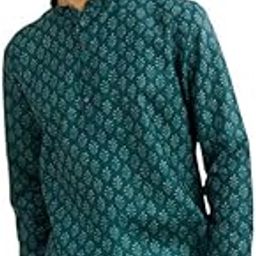 Men's Cotton Blend Digital Print Short Kurta (1pc)-image-75