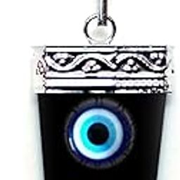 Natural Black Tourmaline And Evil Eye Pendant For Men And Women-image-84