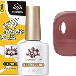 Born Pretty 10ml Glitter Nude Jelly Nude Color Gel Polish from BELLE GAGA UV LED Nail Art Manicure Varnish Long Lasting Nail Polish (JN68, 10ml)-image-35