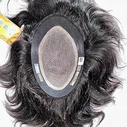 Australia Mirage Hair Patch for men | Skin Base 3 Layer wig | 100% Human Hair Patch for Men | .03mm Ulta Thin base (5x7)-picture-38