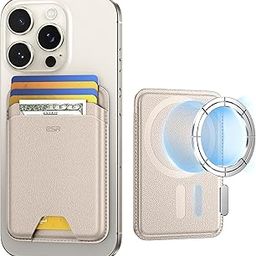 ESR for MagSafe Wallet, 5-Card Holder, Phone Wallet with 3,200 g Magnetic Strength, Vegan Leather, Magnetic Card Holder for iPhone, for iPhone 16/15/14/13/12 Series, Not for 13 Mini, Desert Titanium-image-8