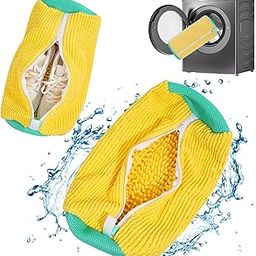 Shoe Washing Machine Bag: Shoe Bag for Washing Machine - Reusable Shoe Cleaning Bag for Sneaker Tennis Shoes Unstain Cleaner Kit, Yellow 1pcs, Shoe Wash Bag 1 Pcs-image-8