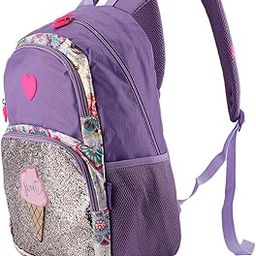 School Backpack, Fine Workmanship Backpack Bag Exquisite Beautiful for Mother for School for Students(Purple)-image-38