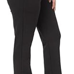 Bootcut Flare Pants for Women Stretch Cotton Knit Boot Cut Mid Waist Flared Trouser Elastic Waist Band Utility Pockets for Formal Office Work Wear,Travel-Regular/Plus Size-image-84