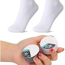doville Disposable Compression Travel Socks Pair for Men Women | Portable And Breathable Cotton| Compressed Socks for Travel, Business trip, Sports, Hotel,Camping (pack of 4)-image-63