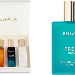 Bella Vita Luxury Unisex Eau De Parfum Gift Set 4x20 ML & Bella Vita Luxury FRESH Eau De Toilette Unisex Perfume with Bergamot, Ylang Ylang |Refreshing EDT Long Lasting Fragrance Scent, 100 Ml-image-84