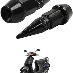 LOVMOTO Universal Spiked Valve Caps,Aluminum Alloy Dustproof and Waterproof Tire Valve Stem Caps, Suitable for Cars, Trucks and Motorcycles (2PCS Black) Comfortable with Act-iva-image-99
