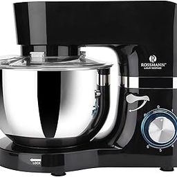 Rossmann Stand Mixer, Professional 2000 Watts 100% Pure Copper Motor, 6 Lit removeable SS Bowl, 4 Safety Features, Metal Gears & Planetary Rotation, Teflon Coated Accessories, Black-20