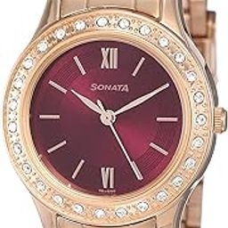 Blush It Up Analog Red Dial Women's Watch-NN8123WM02/NP8123WM02-2