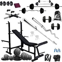 Bodyfit BF-16KG Weight Plates Gym Set 8IN1 Bench Combo Home Gym and Fitness Kit.-picture-14