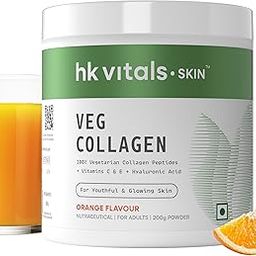 HealthKart hk vitals Veg Collagen Supplement (Orange, 200g) | With Biotin, Vitamin C, E, Sodium Hyaluronate | For Healthy Skin, Hair & Nails-2