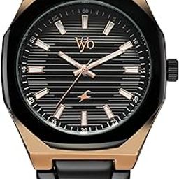 Fastrack Vyb Quartz Analog Black Dial Black Genuine Leather Strap Watch for Men-FV30012KM01W-image-47