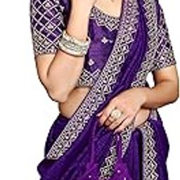 Women's Elegant Designer Sarees - Premium Vichitra Fabric with Embellished Border, Lightweight and Stylish Ethnic Wear - Perfect for Parties, Weddings, and Festive Occasions-picture-42