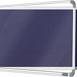 YAJNAS Notice Board 2x3 Feet with Acrylic Door/Cover, Bulletin Board, Noticeboard for Study Room, Office, School & College - Lockable, Pin-up Display Board, Soft Board (Blue)-14