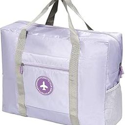 AASAISH Waterproof Foldable Travel Luggage Bag || Polyester || Foldable || Multifunctional || Folding Travel Duffel Bag || Sport Handbags || Happy Flight Bag || 1pc (Purple)-image-25