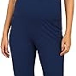 Maternity Flat-Seam Flare Pants for Women with Pockets | 80% Polyamide 20% Elastane Pregnancy & Postpartum Trousers for Woman | Anti Static Maternity Over Belly Pants for Mothers-image-44