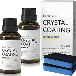 Crystal Coating for Car and Bike Plastic Parts | 30ml PVC Restorer for automobile Revitalizing Coating Agent Maintenance Dashboard Plastic Cleaner Polish Shining (Pack of 1)-12