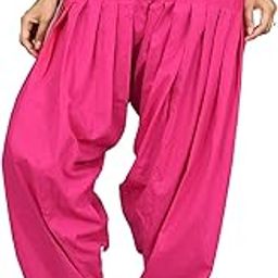 Woman's Plain Cotton Salwar Free Size || Plain Patiala || SEMI Patiala Pants || Solid Cotton-image-62