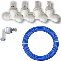 APPSTER 5pcs SS Misting Cooling System Nozzle with Tee Connector, 10Mtr Pipe Fogger Sprayer for Dairy Farming, Animal Husbandry, Balcony Outdoor High Pressure Mist & Water Systems-3