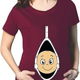 Mothers Day Mom of Twins Women's Pregnancy Maternity T-Shirt Top Tee Round Neck Half Sleeves-image-65