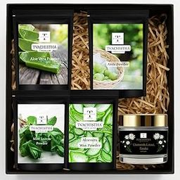 Tvachistha Detox & Nourish Premium Set Gift Hamper | Natural Skin & Hair Care Gift Set | Herbal Powders & Essential Oils | For Women & Men | Handmade Gifting Box-image-37