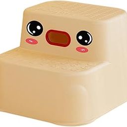 CALANDIS™ Cartoon Step Stool Kids Two Step Stool for Read Books Guest Rooms Play Piano White | Benches & Stools | Furniture-image-49