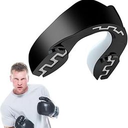 Proberos® Sports Mouth Guard, Mouthguard Teeth Guard, High-density Moulded Mouthguard, Professional Sports Mouth guards for Boxing, Football, MMA, Heat-Molded, Universal Size, Comfortable, Black-image-38