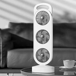 ADELIND Mini Portable USB Hand fan, Usb Fan Portable High Speed Built-in Rechargeable Battery Operated Summer Cooling Table Fan with Stand For Home Office Travel (Multi Color) (3 Layer Fan)-31