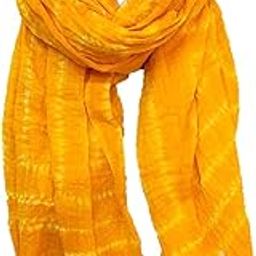 Women's Cotton Rajasthani Traditional Shibori Bandhani 2.25 m Dupatta (Mango Yellow)-image-18