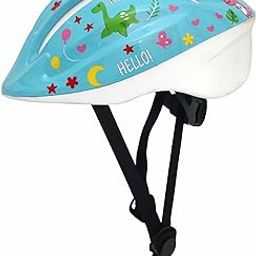 STREETJAM Open Face Helmet for Kids, Hard PP Outer Shell, EPS Inner Comfort Linner case, Adjustable Strap & Size Adjuster Dial, Unisex kids Helmet (Epiga - Cyan Blue, 3-5 Years (Extra Small, 48-51 CM)-14