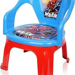 Urbane Home Marvel Spider-Man Kids Chair | Foldable Plastic Chair for Kidsroom, School Study or Outdoor Use | Capacity 30 Kg | Blue & Red-picture-22