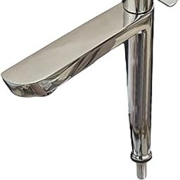ZAIVI Brass Tall Pillar Cock Tap 12 Inches Long Body (Heavy), Extended Bathroom Tap for Wash Basin, Counter Top, Table Top Pillar Tap Faucet (Mirror Look Chrome Finish)-image-14