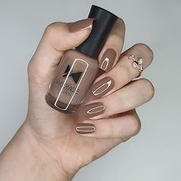 Moraze Glossy Touch Nude Nail Polish/Nail Paint for Women, Quick Drying, Long Lasting Nail Enamel, Non-Chipping & No Harmful Chemicals, 8 ml, A Cocoa-25