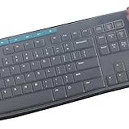 Keyboard Cover Skin Protector Fit Logitech MK295 MK275 MK270 Wireless Keyboard, Logitech K200 K260 K270 MK200 MK260 Keyboard (NOT Fit Other Model Keyboards)-Clear-10