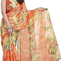 Women's Stylish Ethnic Chiffon Leheriya Printed Saree with Blouse Piece-image-5