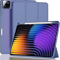 ProElite Cover for Xiaomi Mi Pad 7/7 Pro 11.2 inch Cover, Soft Flexible Flip Case Cover with Pen Holder for Xiaomi Pad 7/7 Pro 11.2 inch, Support Auto Sleep Wake, [Recoil Series] - Lavender-32