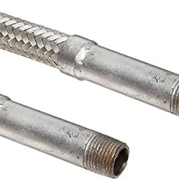Hose Master ANNUFLEX 321 Stainless Steel Flexible Hose, 2" NPT Carbon Steel Male Fitting, Max Pressure 449psi, 10.4" Length, 2" ID-picture-23