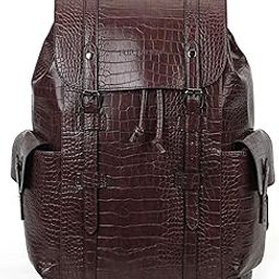 Pro-IX Vegan Leather 15.6 Inch Travel Laptop Backpack Weekender Bag for Men Women-picture-16