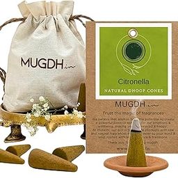 Mugdh Natural Mosquito Repellent Agarbatti – Citronella | Bambooless, Low Smoke, Charcoal Free Dhoop Cones | 80 Organic dhoop batti | Free Cotton Potli & Dhoop Stand-28