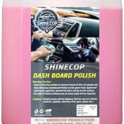 SHINECOP Dashboard Polish 5 Liter Leather Conditioner Protectant Car Dashboard Polish | Interior Car Polish for Plastic, Leather, Vinyl and Rubber | Restores Gloss and Shine 5 Liter (PINK)-15
