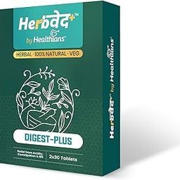 Herbवेद+ Digest-Plus (IBS, ACIDITY, CONSTIPATION & GAS) | Herbal Supplement | Acidity and Gas Relief Ayurvedic Medicine - 60 tablets-image-17